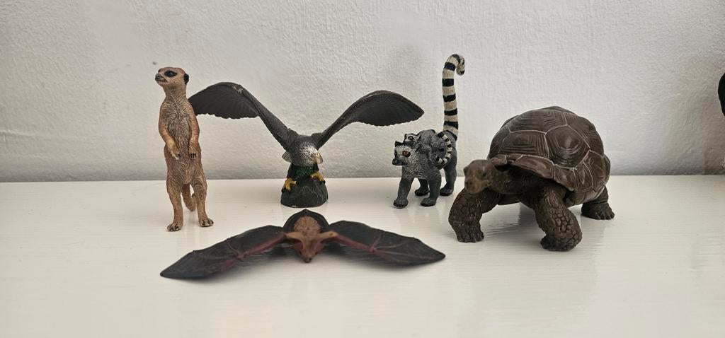 Papo vijf stuks wilde dieren, Verzamelen, Dierenverzamelingen, Ophalen of Verzenden, Zo goed als nieuw, Beeldje of Figuurtje