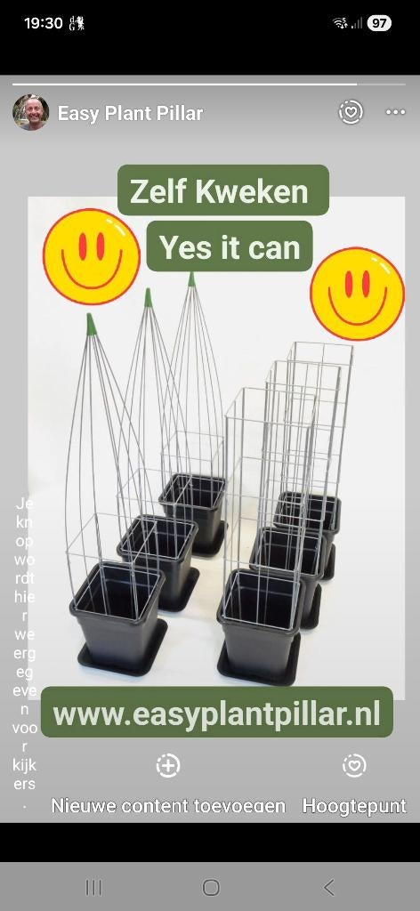 Draadrekken Draadzuilen gaasrekken plantenrekken, Ophalen of Verzenden, Nieuw