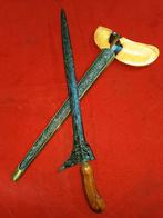 Antieke Keris Jalak Ngore Pamor Lar Gangsir Timohohout SVE41, Verzenden