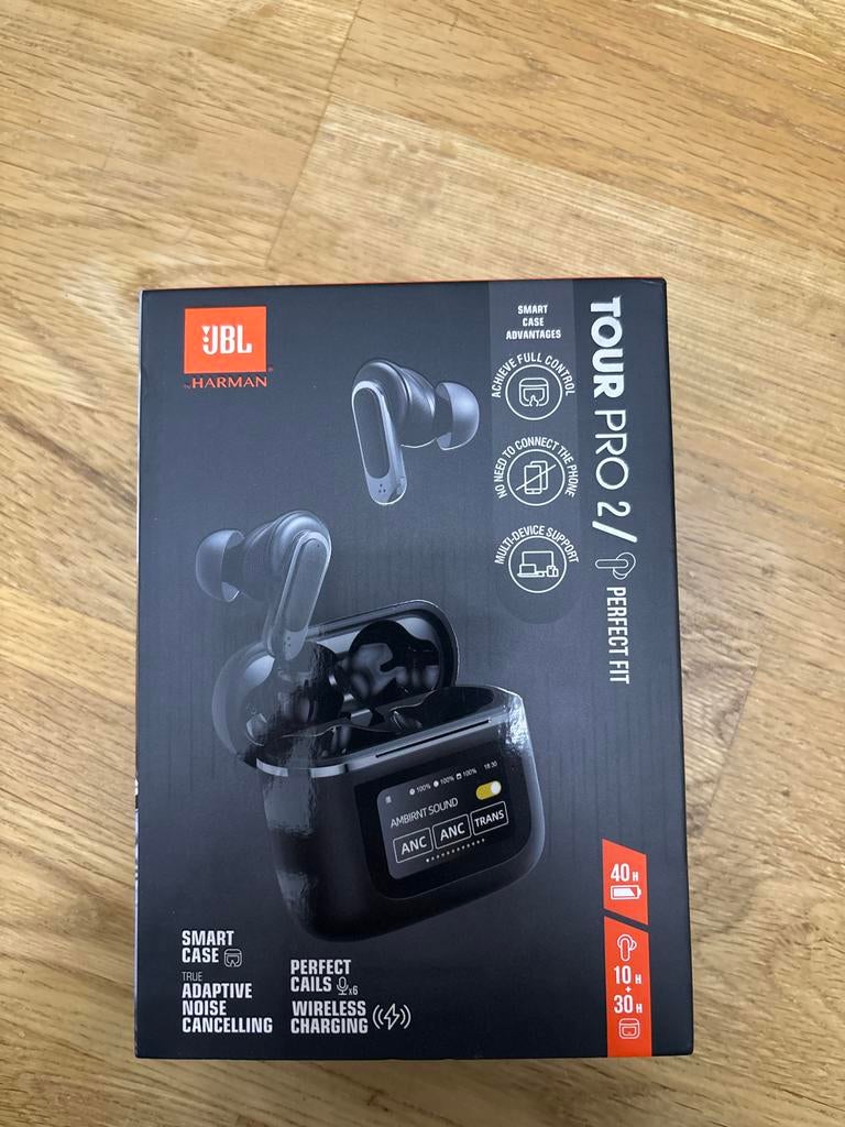 JBL Tour Pro 2 Draadloze Oordopjes met Smart Case, Overige merken, Nieuw, Draadloos, Op oor (supra aural)