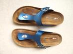 HUSH PUPPIES slippers metalic blauw maat 42, Kleding | Dames, Schoenen, Slippers, Blauw, Ophalen of Verzenden, Zo goed als nieuw