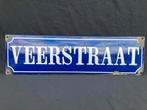 Oud emaille straatnaambord: Veerstraat uit Wijhe, Antiek en Kunst, Antiek | Emaille, Ophalen of Verzenden