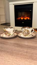 Duo Palissy Royal Worcester kop en schotel, Ophalen of Verzenden