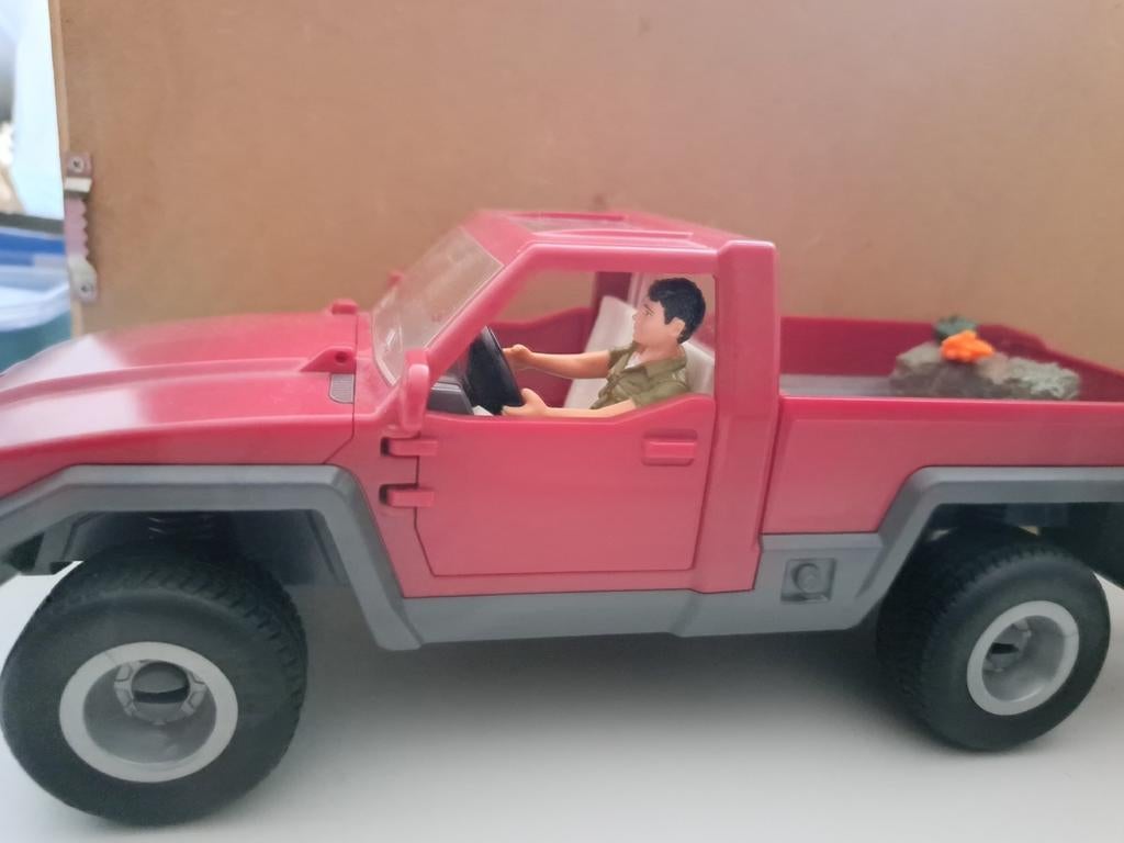 Schleich paardentrailer met jeep en toebehoren, Ophalen of Verzenden