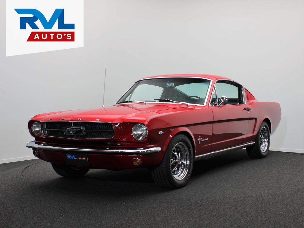 Ford USA Mustang 289 CI 1965 Fastback C-Code *Gerestaureerd*, Auto's, Oldtimers, Achterwielaandrijving, Zwart, 4 stoelen, Bedrijf