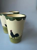 Zeller Keramiek Melkbekers - 3x Nieuwstaat met Haan Decor, Huis en Inrichting, Ophalen of Verzenden, Nieuw