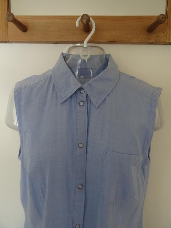 Esprit mouwloze blouse mt M - 100 % katoen - NIEUW, Kleding | Dames, Blouses en Tunieken, Nieuw, Maat 38/40 (M), Blauw, Verzenden