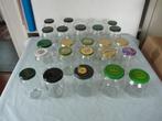 25 Hoge glazen potten met schroefdeksel jam inmaak, Ophalen of Verzenden, Zo goed als nieuw, Glas, Pot, Bus of Blik