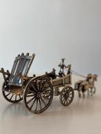 Antieke Zilveren Koets met Paarden en Koetsier, Ophalen of Verzenden, Zilver