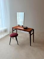 Vintage kaptafel mahonie teak jaren 60, Ophalen of Verzenden, Zo goed als nieuw, Mid century