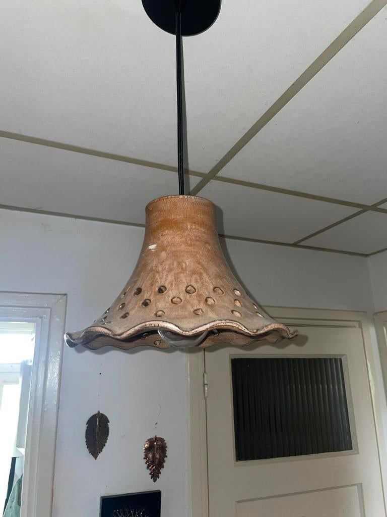 Retro/vintage West germany hanglamp aardewerk, Antiek en Kunst, Ophalen of Verzenden