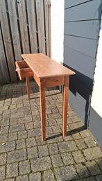 Houten sidetable met lade, Ophalen, Gebruikt, 100 tot 150 cm, Rustiek
