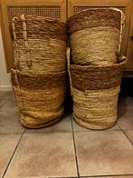 Rieten manden 4 stuks, Ophalen, Gebruikt, Mand, Rond