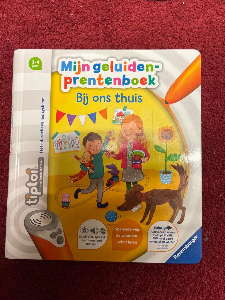 Tiptoi Mijn geluiden-prentenboek: Bij ons thuis (excl. pen), Ophalen of Verzenden, Zo goed als nieuw, Prentenboek