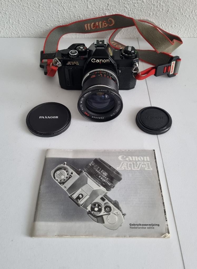 Canon AV-1 35mm Analoge Film Camera, Ophalen of Verzenden, Gebruikt, Spiegelreflex, Canon