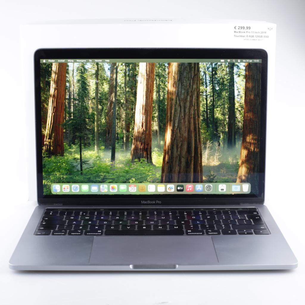 MacBook Pro 13 Inch 2019 Touchbar i5 8GB 128GB SSD, Computers en Software, Apple Macbooks, Zo goed als nieuw