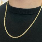 14k gouden koningsketting schakel prachtig model, Ophalen of Verzenden, Zo goed als nieuw, Goud