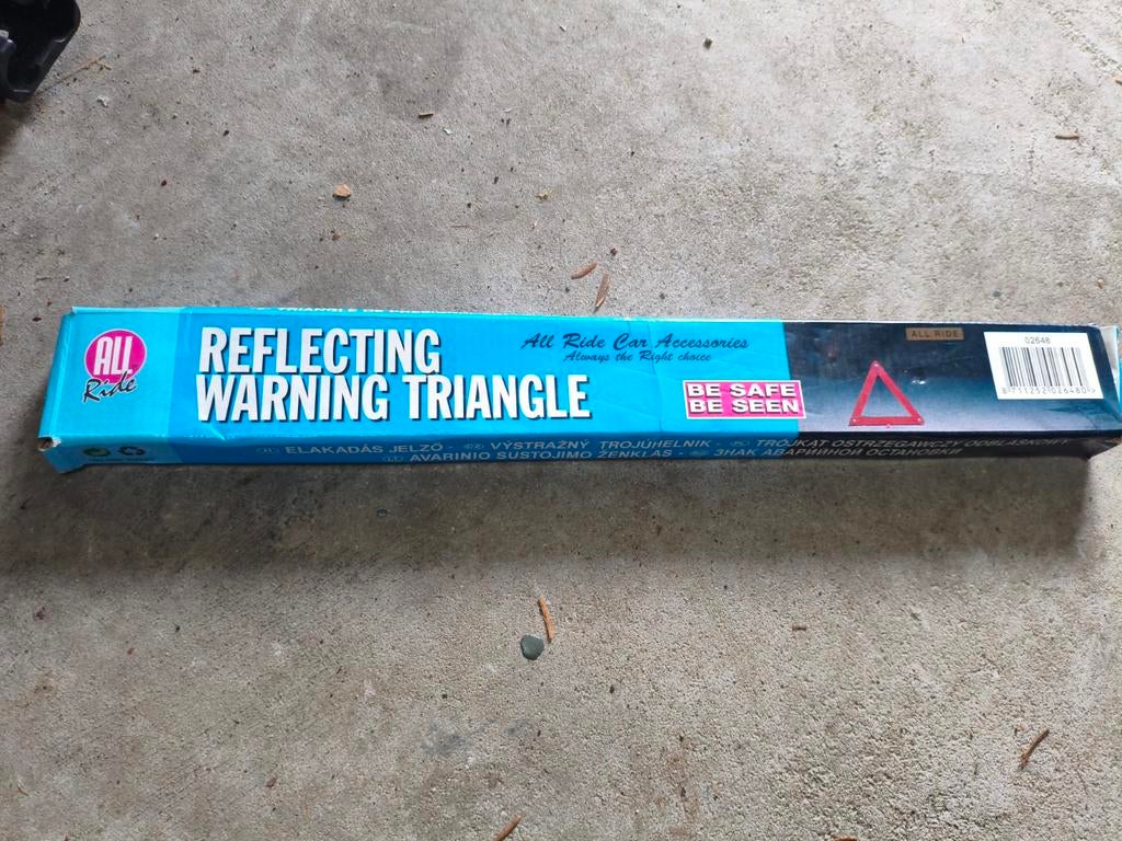 Reflecterende gevarendriehoek, Ophalen of Verzenden