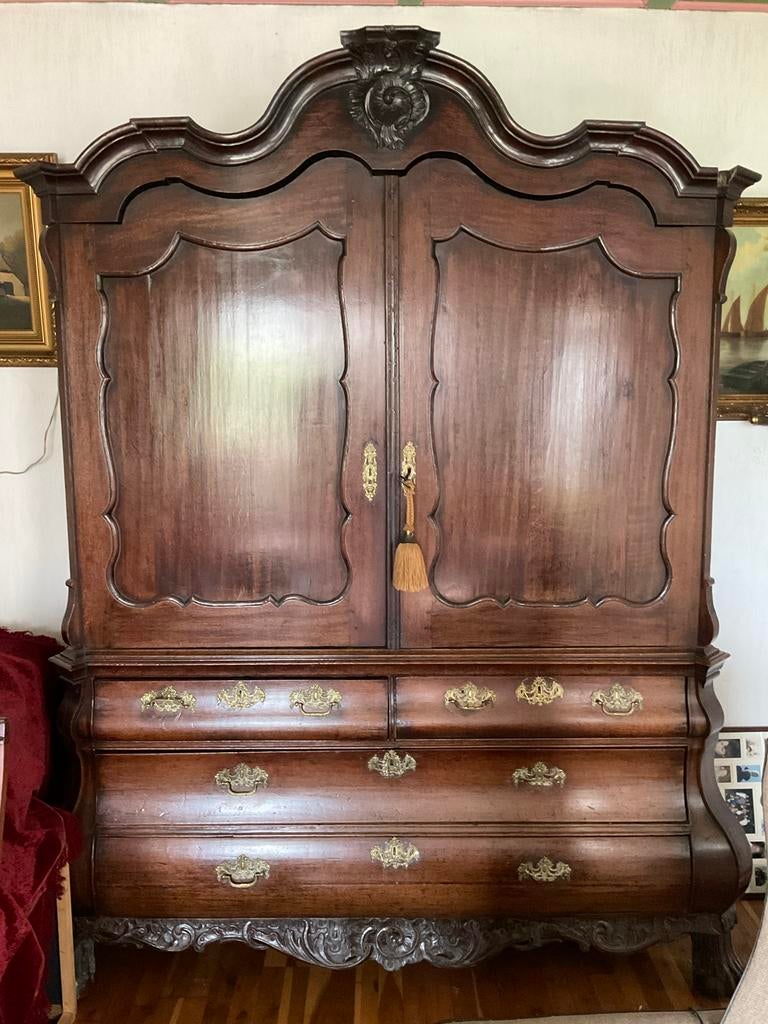 Antiek Frans Kabinet - Brocante Vintage Kast met Laden, Ophalen