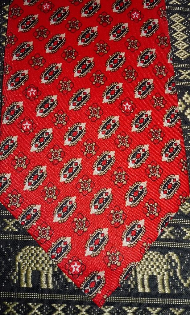 Texaco doorlopende logo's stropdas rood design, Ophalen of Verzenden, Nieuw, Gebruiksvoorwerp