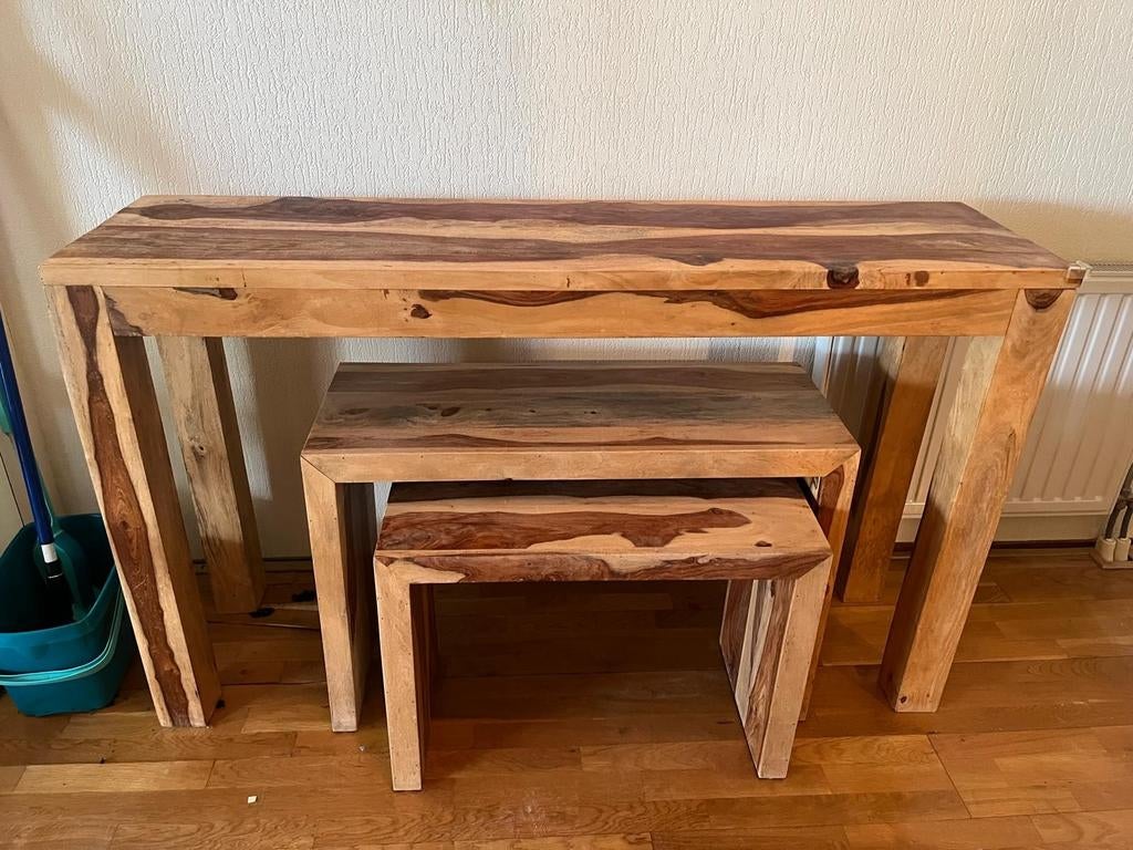 Sidetable, Huis en Inrichting, Tafels | Sidetables, Ophalen of Verzenden, 25 tot 50 cm, Rechthoekig, 100 tot 150 cm