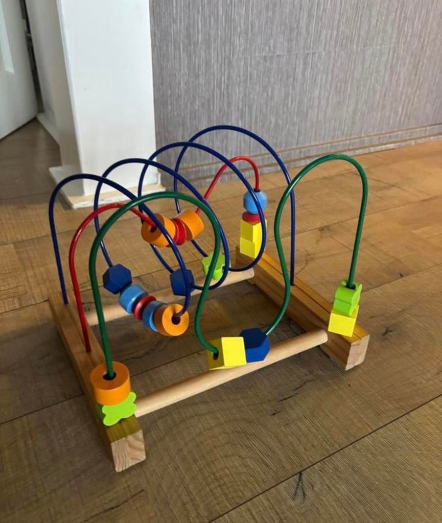 Houten kralenboog - Motoriek speelgoed, Kinderen en Baby's, Ophalen, Gebruikt, Overige typen