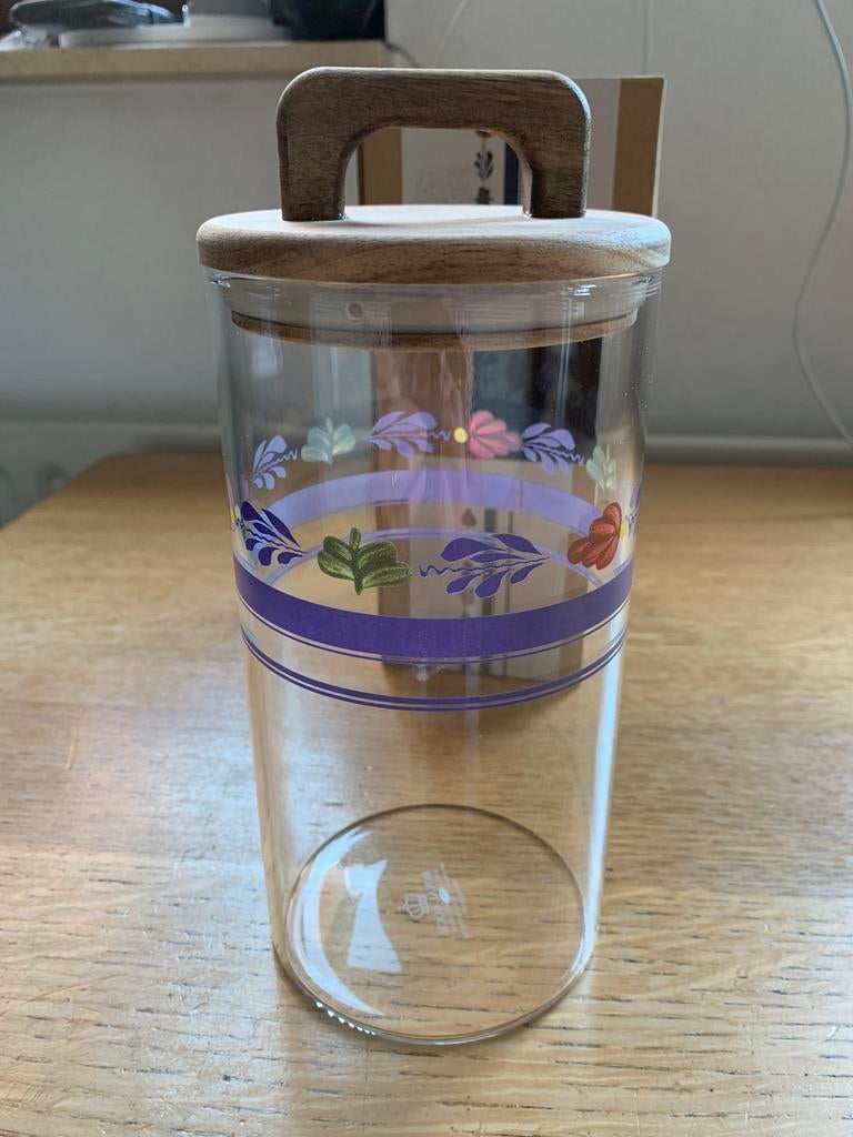 Nieuwe voorraadpot met het boerenbont motief Inhoud:1200ml, Ophalen of Verzenden, Zo goed als nieuw