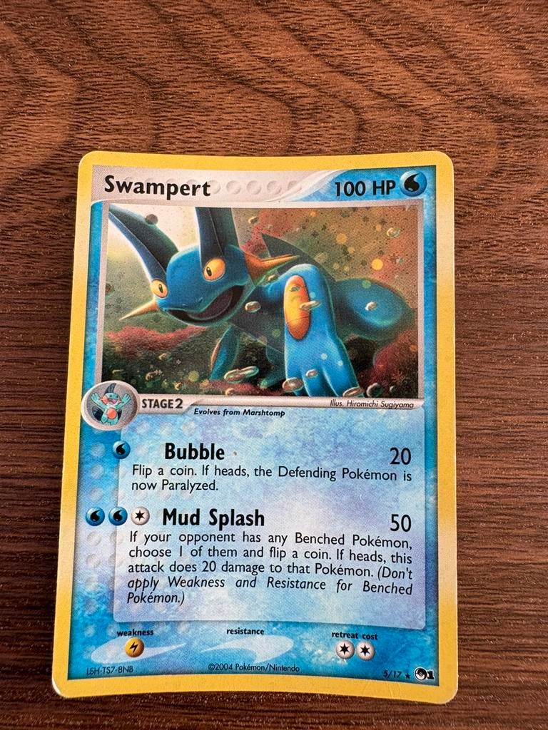 Pokemon kaart Swampert – Rare Star (2004), Ophalen of Verzenden, Zo goed als nieuw