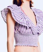DENNY ROSE croptop paars/wit mt 38 en mt 42