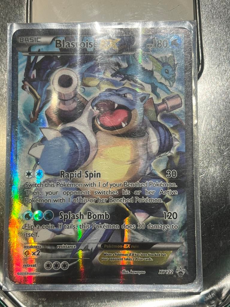 Zeldzame blastois ex, Hobby en Vrije tijd, Verzamelkaartspellen | Pokémon, Ophalen of Verzenden, Zo goed als nieuw