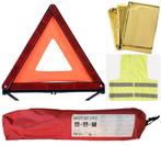 Veiligheidsset 3-delig: gevarendriehoek, hesje, deken, Ophalen of Verzenden