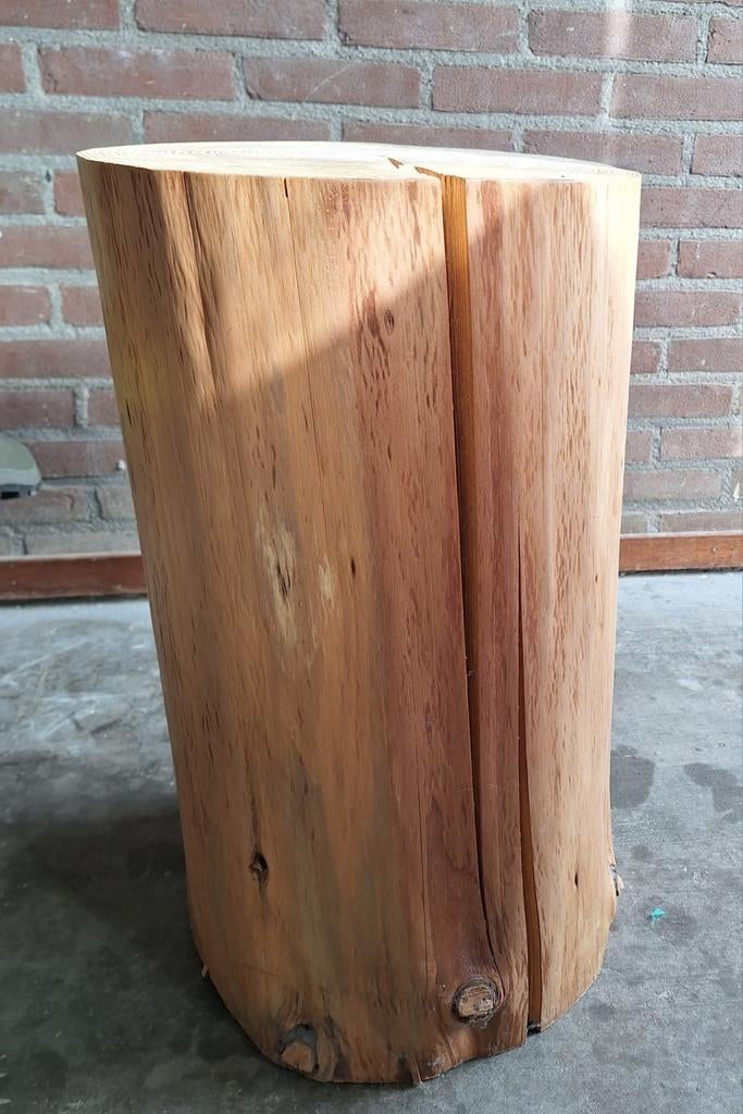 Leuk bijzettafeltje, Huis en Inrichting, Tafels | Bijzettafels, Ophalen, Zo goed als nieuw, Rond, Minder dan 55 cm