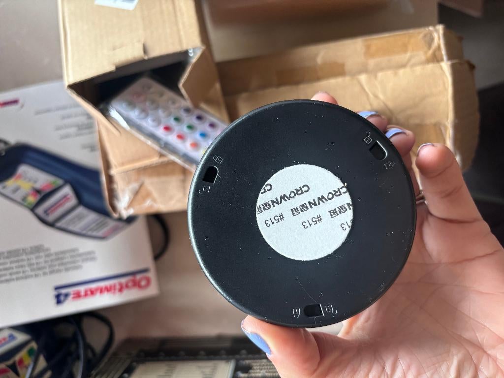 CROWN LED Puck Lights Batterij Zwart Kunststof, Overige materialen, Nieuw, Ophalen of Verzenden, Modern