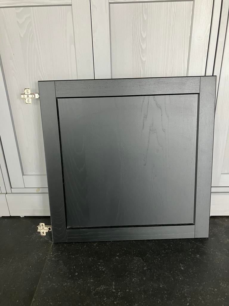 Deurtje ikea keuken 60x60 Lerhyttan, Ophalen, Zwart, 50 tot 100 cm, Zo goed als nieuw