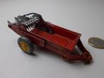 1955 Dinky Toys 321 MASSEY HARRIS MANURE SPREADER (Werkt!), Ophalen of Verzenden, Gebruikt, Tractor of Landbouw, Dinky Toys