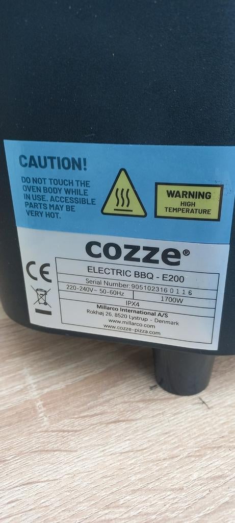 Elektrische  barbecue cozze e 200 1700 w, Tuin en Terras, Elektrische barbecues, Ophalen, Zo goed als nieuw