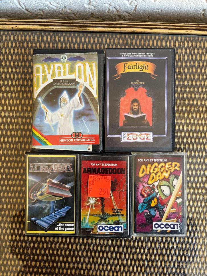 ZX Spectrum Games - 5 stuks, Spelcomputers en Games, Games | Overige, Gebruikt, Avontuur en Actie, 1 speler, Vanaf 3 jaar, Eén computer