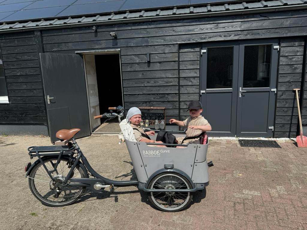 Bakfiets babboe te koop, Gebruikt, Huif, 3 kinderen, Ophalen