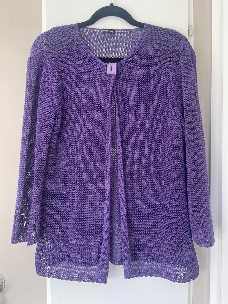 Gerry Weber paars vestje maat 44, Ophalen of Verzenden, Zo goed als nieuw, Maat 42/44 (L), Paars