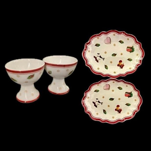 Villeroy & Boch Toy’s Delight 2.Eierdopjes.2.bordjes (PS€40), Ophalen of Verzenden, Zo goed als nieuw