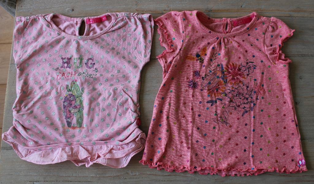 2 T-shirts van Cakewalk 86, Kinderen en Baby's, Babykleding | Maat 86, Meisje, Ophalen of Verzenden, Shirtje of Longsleeve, Cakewalk