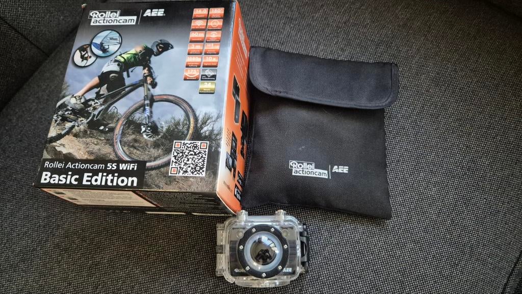 Rollei Actioncam 5S WiFi Basic Edition met veel toebehoren, Ophalen of Verzenden, Zo goed als nieuw, Rollei