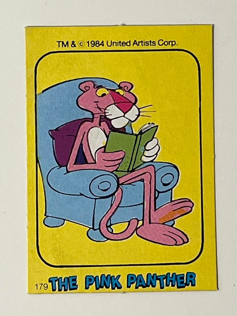 Vintage 108 Pink Panther plaatjes Monty Gum 1984 Mint staat, Verzenden, Zo goed als nieuw, Meerdere plaatjes
