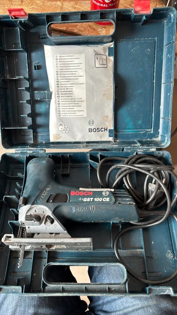 Bosch GST 100 CE Decoupeerzaag in koffer, Gebruikt, Decoupeerzaag, Ophalen of Verzenden, 30 tot 70 mm