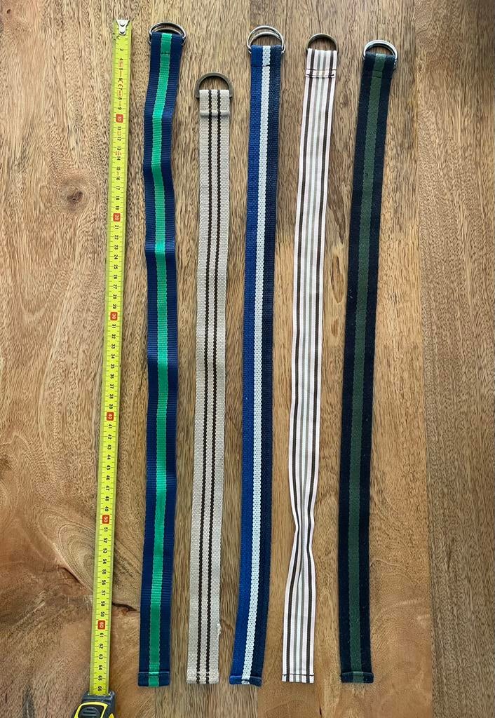 5 Riemen 60-65 cm, Kinderen en Baby's, Kindermode-accessoires, Ophalen of Verzenden, Zo goed als nieuw