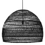 HKliving Wicker hanglamp L - zwart, Huis en Inrichting, Lampen | Hanglampen, Nieuw, 8914BK, Minder dan 50 cm, Info@interieur05