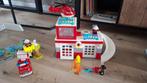 LEGO DUPLO Brandweerkazerne & Brandweerauto (10970 & 10969), Ophalen of Verzenden, Gebruikt, Complete set, Duplo