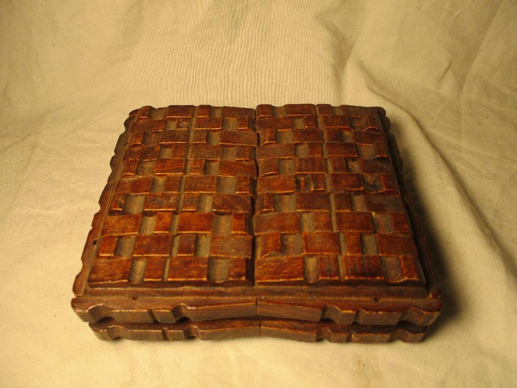 doosje gemaakt van wasknijpers jaren 60-70, Ophalen of Verzenden, Gebruikt