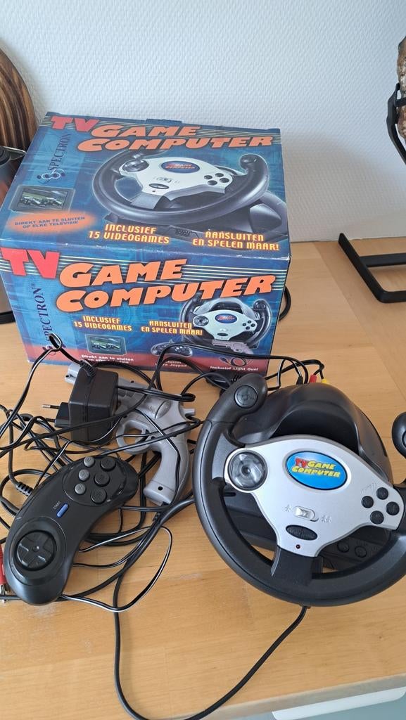 TV Game Computer met stuur en controller, Spelcomputers en Games, Ophalen of Verzenden, Met 1 controller, Saturn of Dreamcast