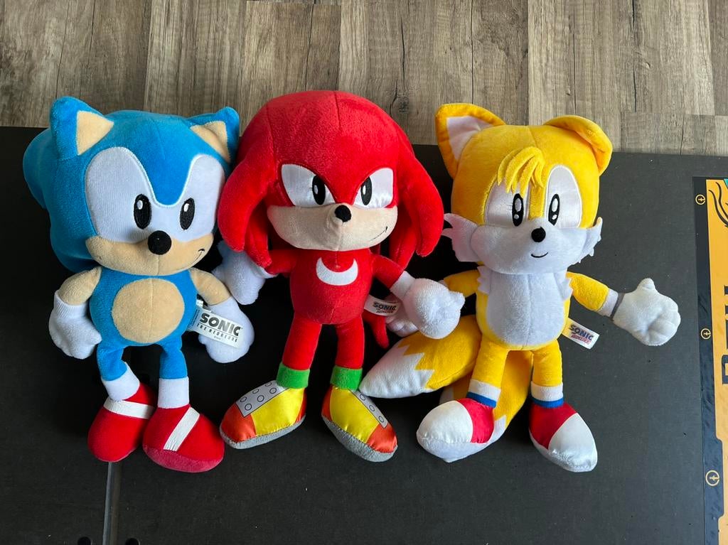 Sonic Knuffels, Kinderen en Baby's, Speelgoed | Knuffels en Pluche, Ophalen of Verzenden, Zo goed als nieuw, Overige typen